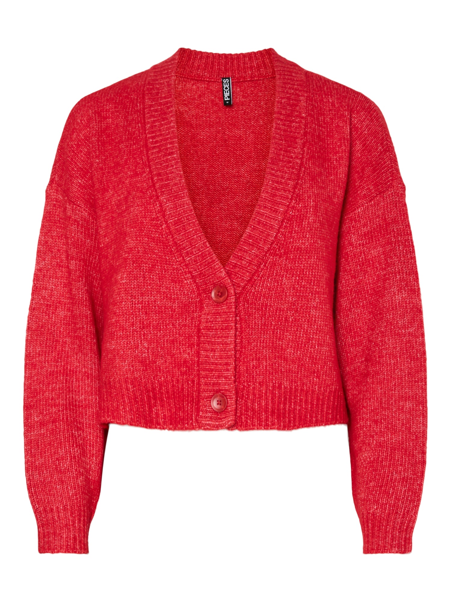 Pieces Strickjacken  rot