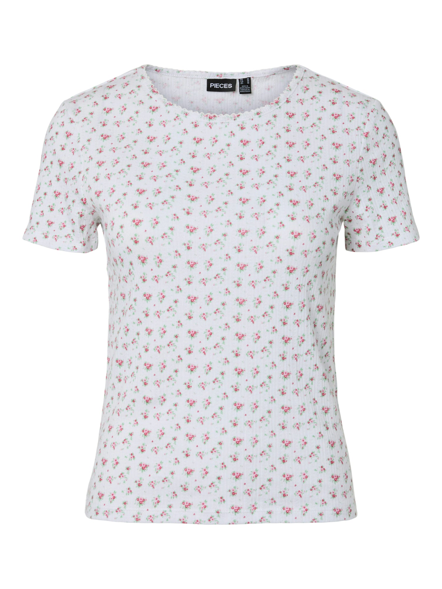 Pieces T-Shirts hellgrau