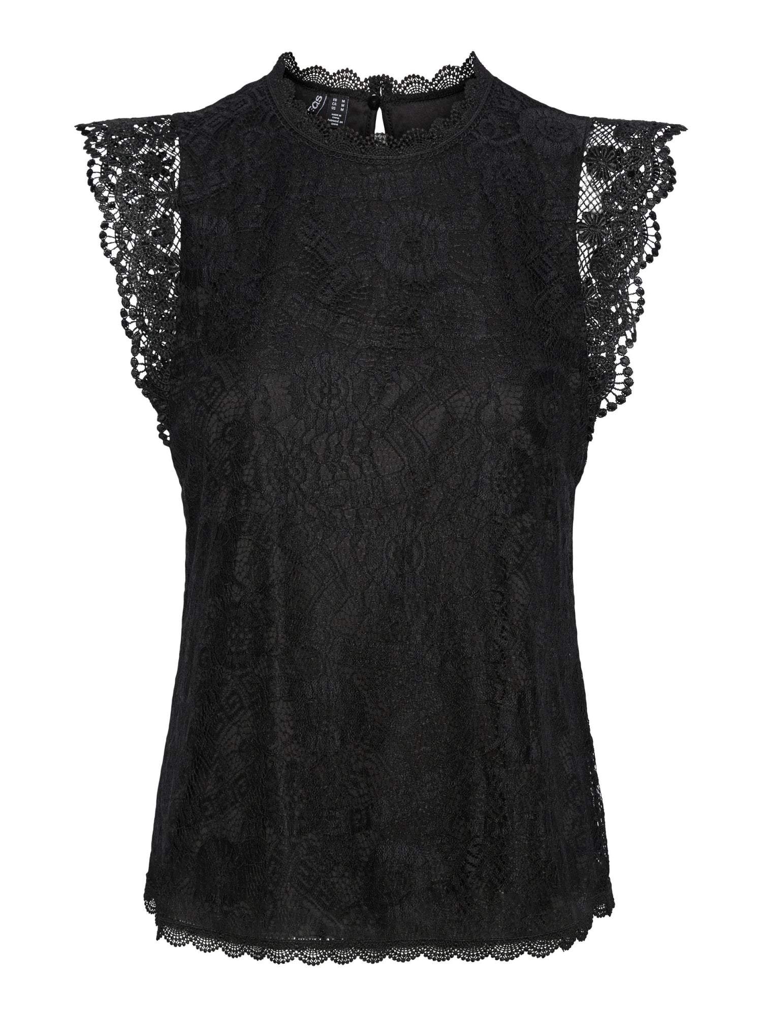 Pieces Tops schwarz