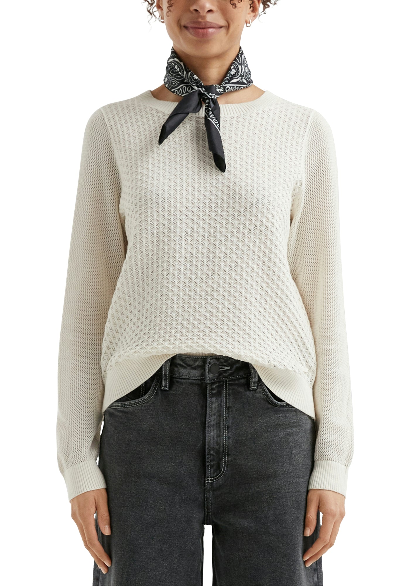 Q/S by s.Oliver Pullover creme