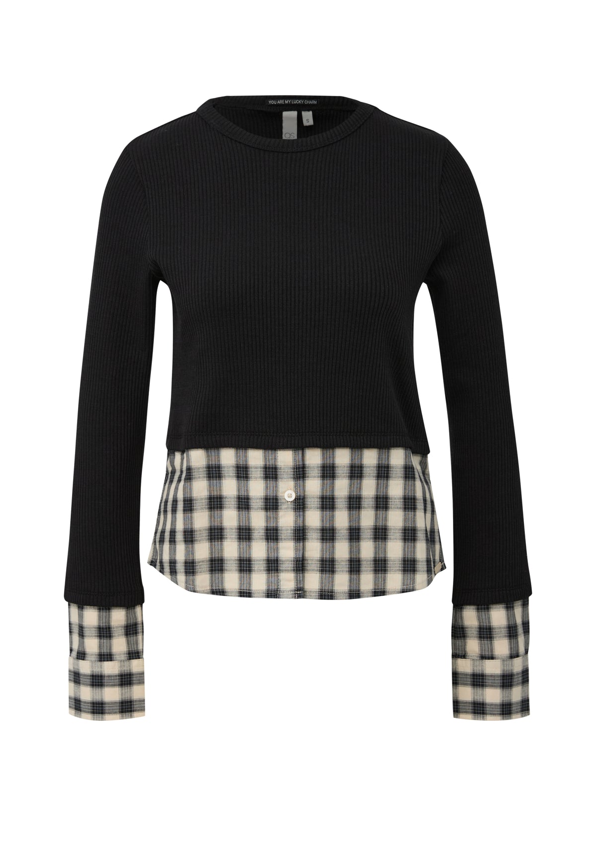 Q/S by s.Oliver Langarmshirts schwarz