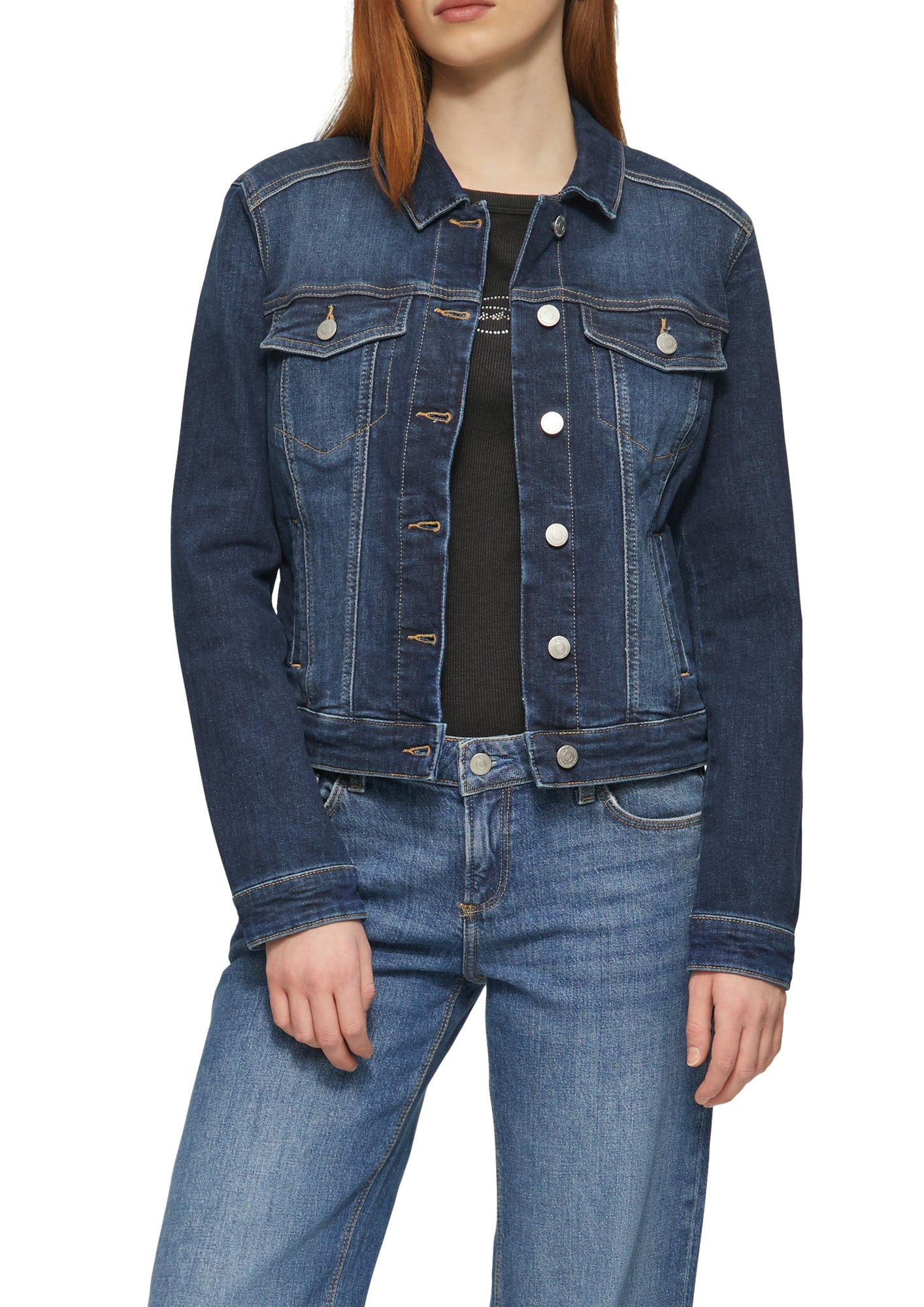 Q/S by s.Oliver Jeansjacken dunkelblau