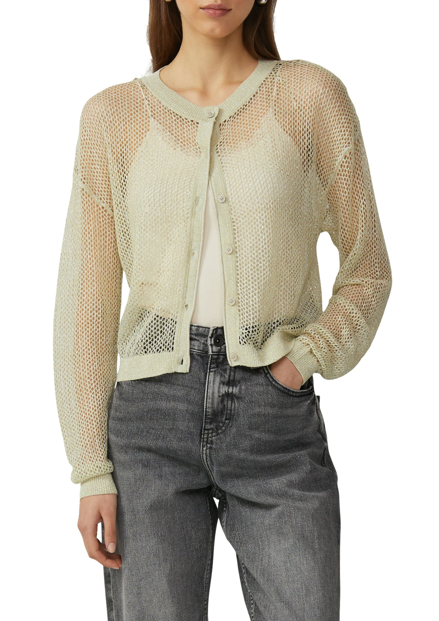 Q/S by s.Oliver Strickjacken hellgrün