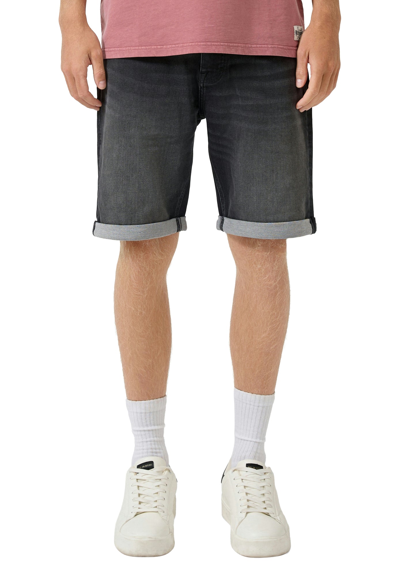 Q/S by s.Oliver Jeansshorts dunkelgrau