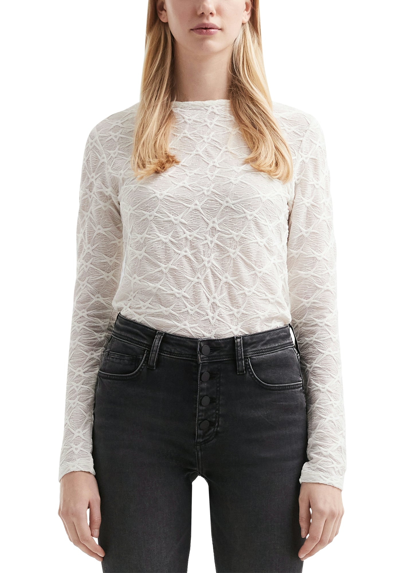 Q/S by s.Oliver Langarmshirts weiß