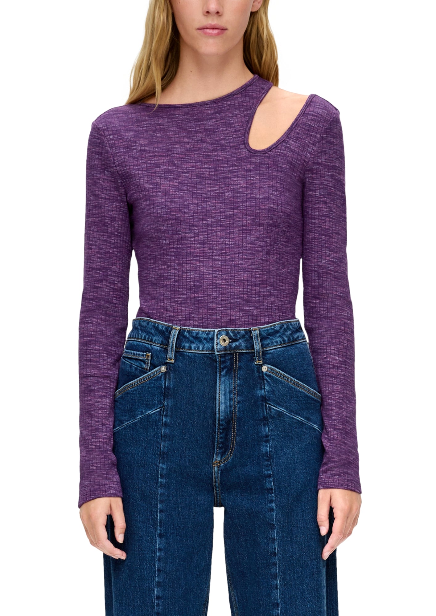 Q/S by s.Oliver Langarmshirts lila