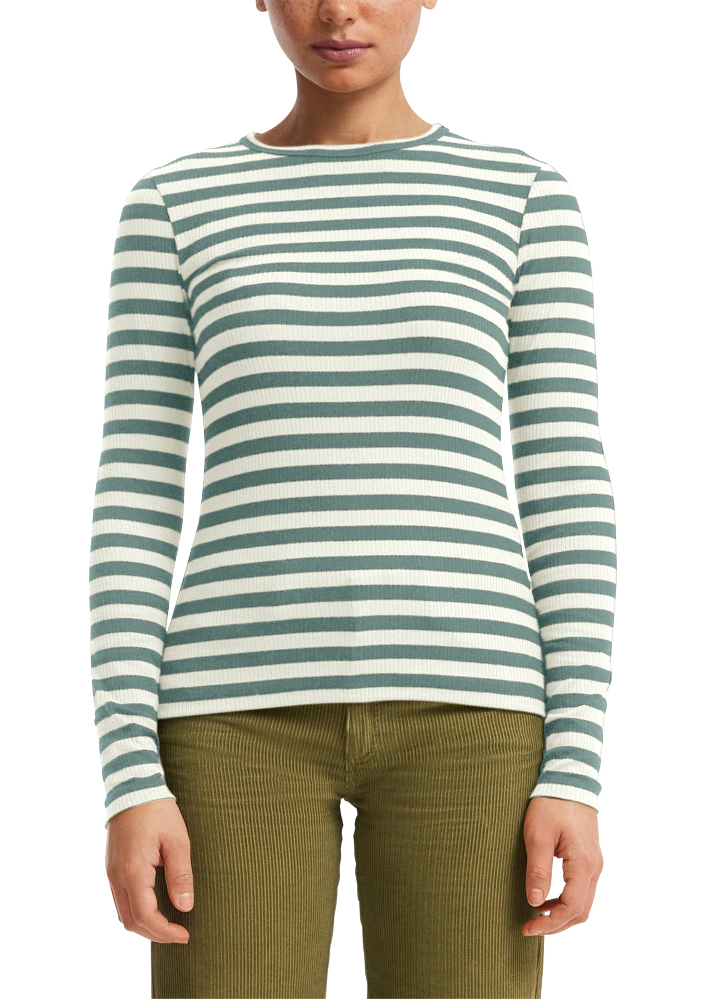 Q/S by s.Oliver Langarmshirts grün