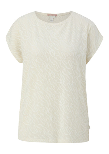 Oversize-Shirt mit Ausbrennermuster