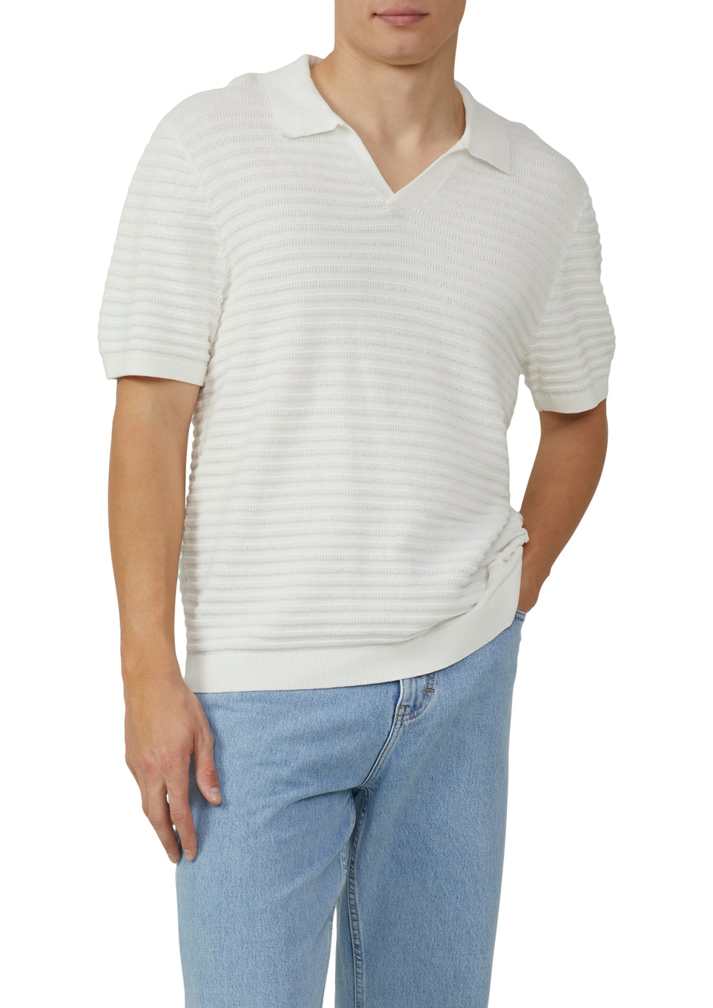 Q/S by s.Oliver Poloshirts weiß