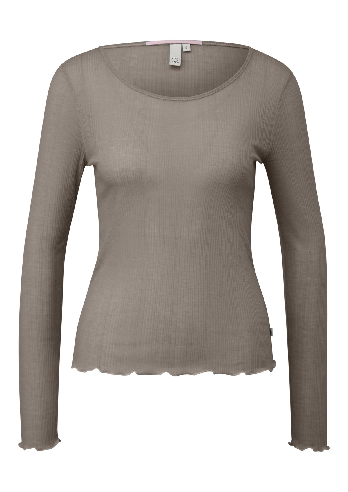 Q/S by s.Oliver Langarmshirts braun