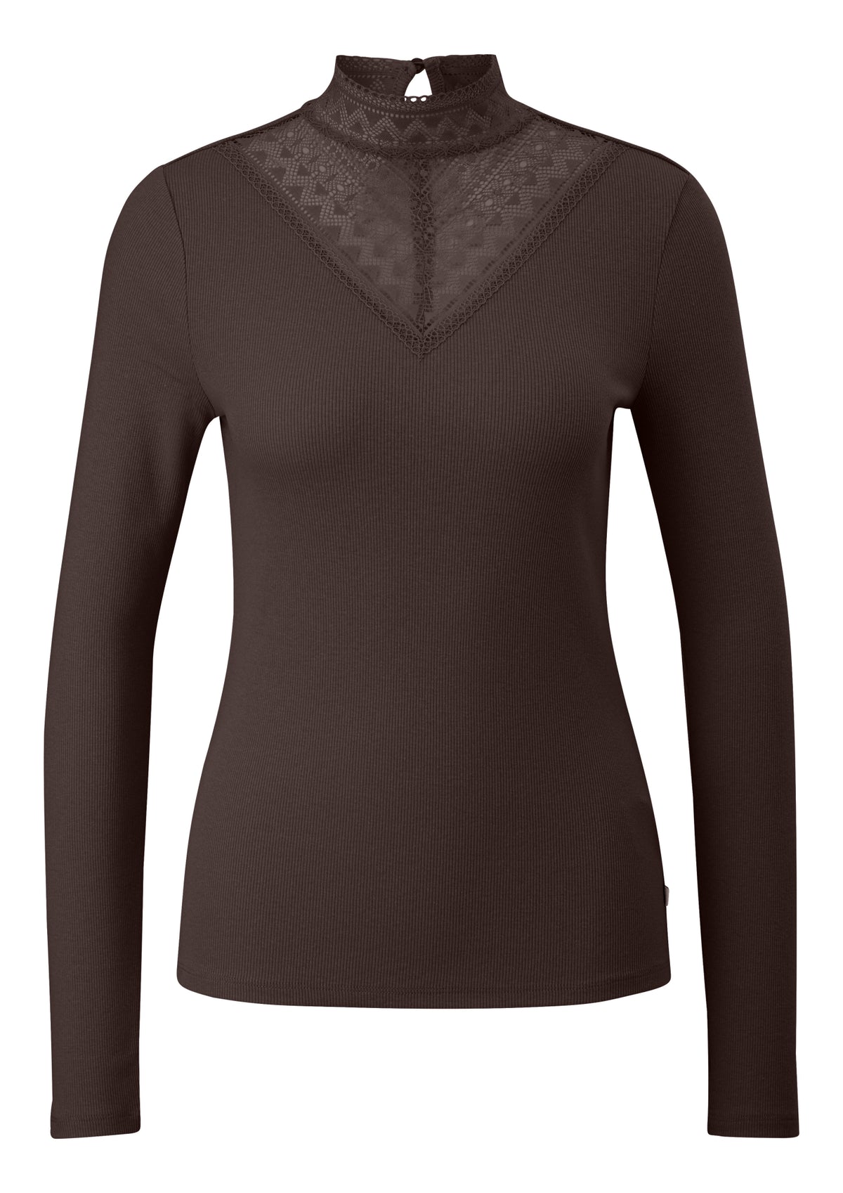 Q/S by s.Oliver Langarmshirts braun