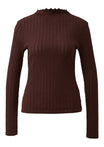 Q/S by s.Oliver Langarmshirts braun