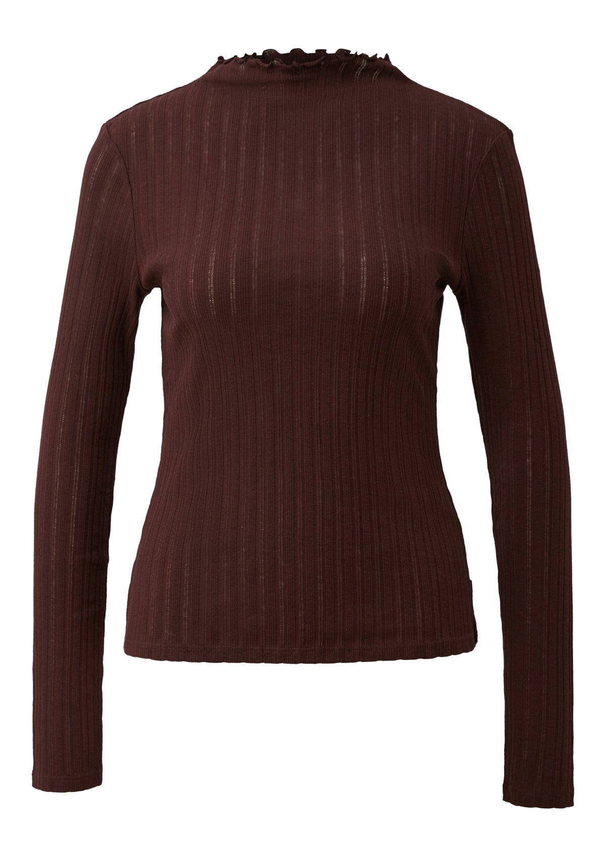 Q/S by s.Oliver Langarmshirts braun