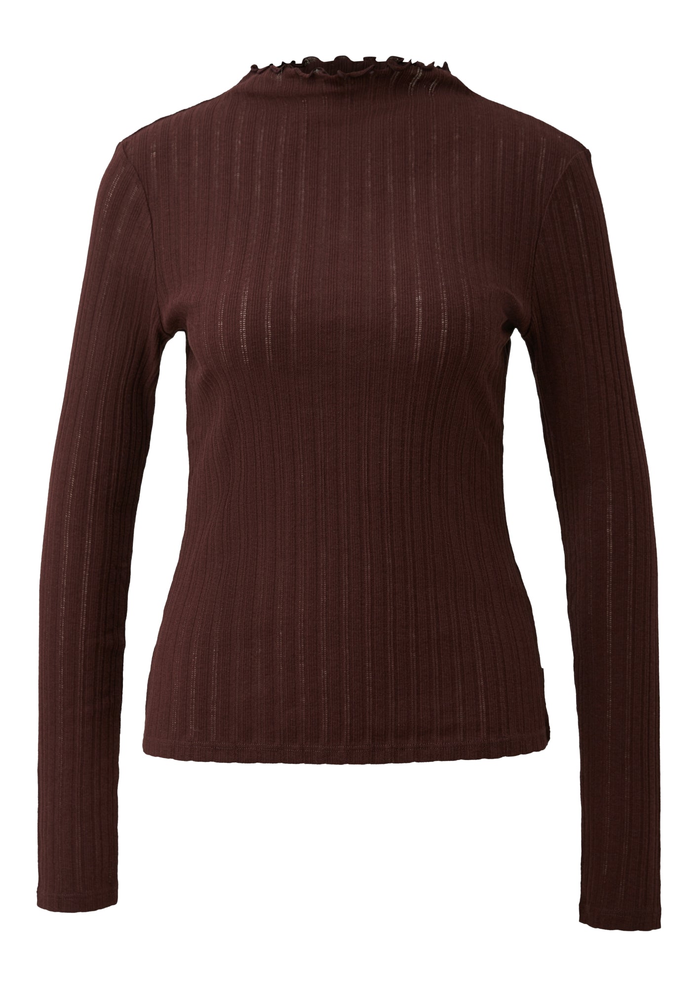 Q/S by s.Oliver Langarmshirts braun