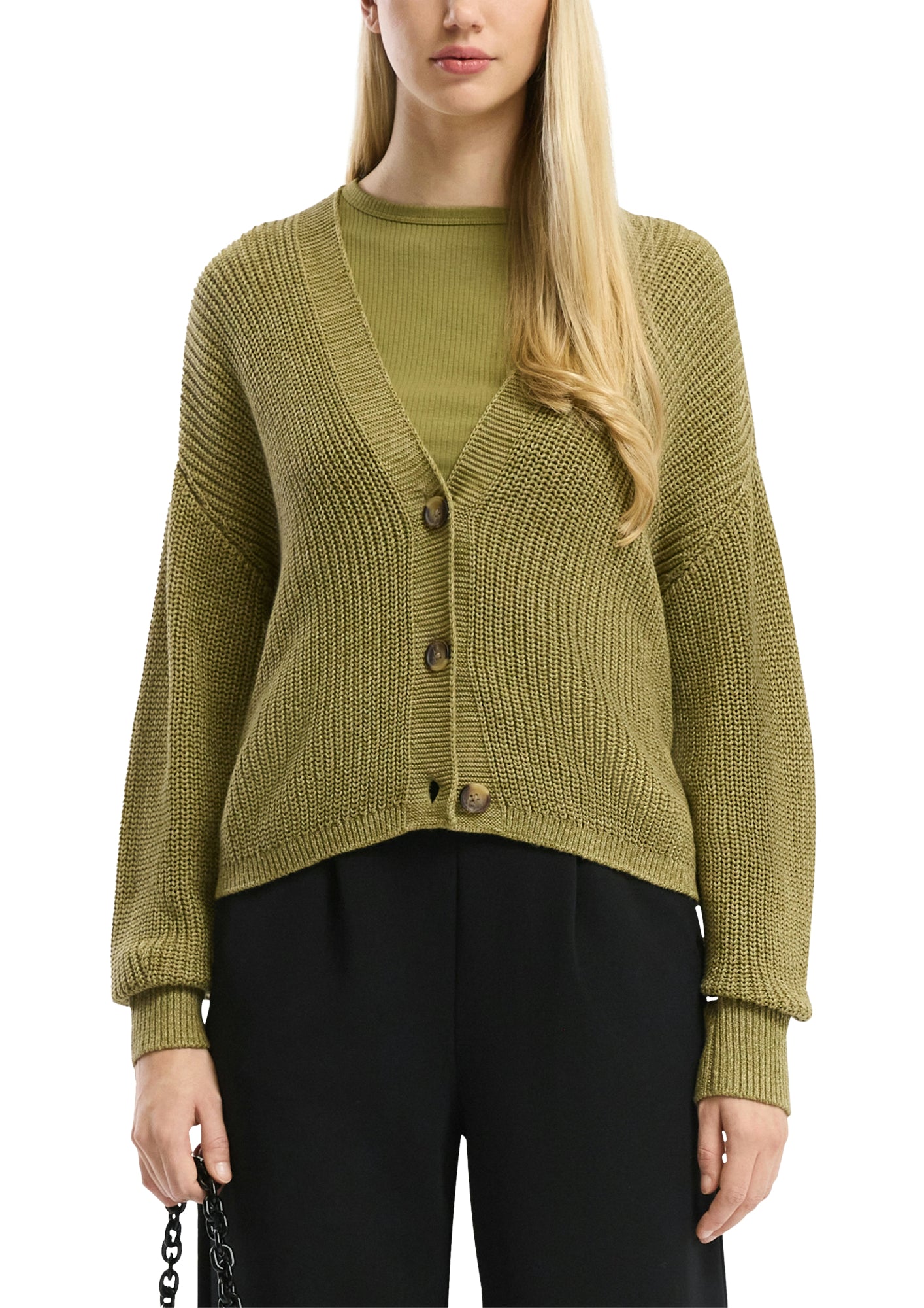 Q/S by s.Oliver Strickjacken grün