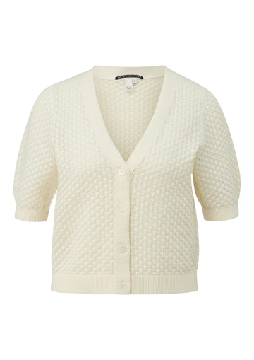 Strickjacke mit Ajourmuster