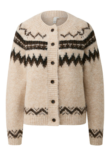 Strickjacke mit Norwegermuster