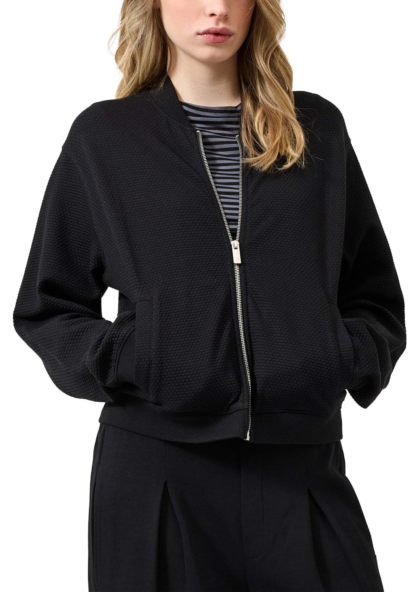 Q/S by s.Oliver Sweatjacken schwarz