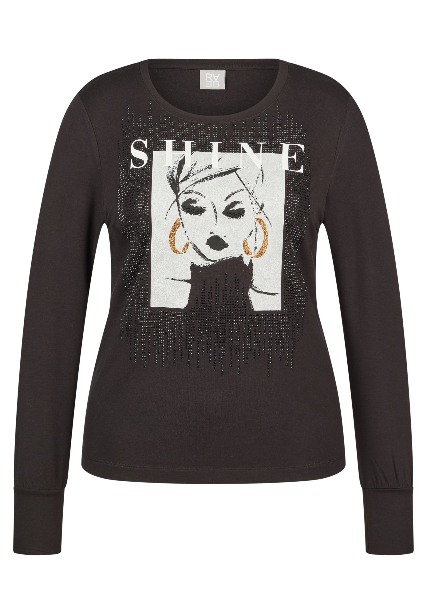 Rabe Langarmshirts schwarz