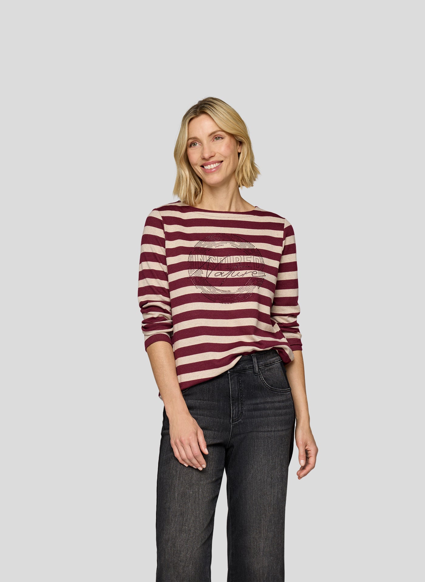 Rabe Langarmshirts dunkelrot