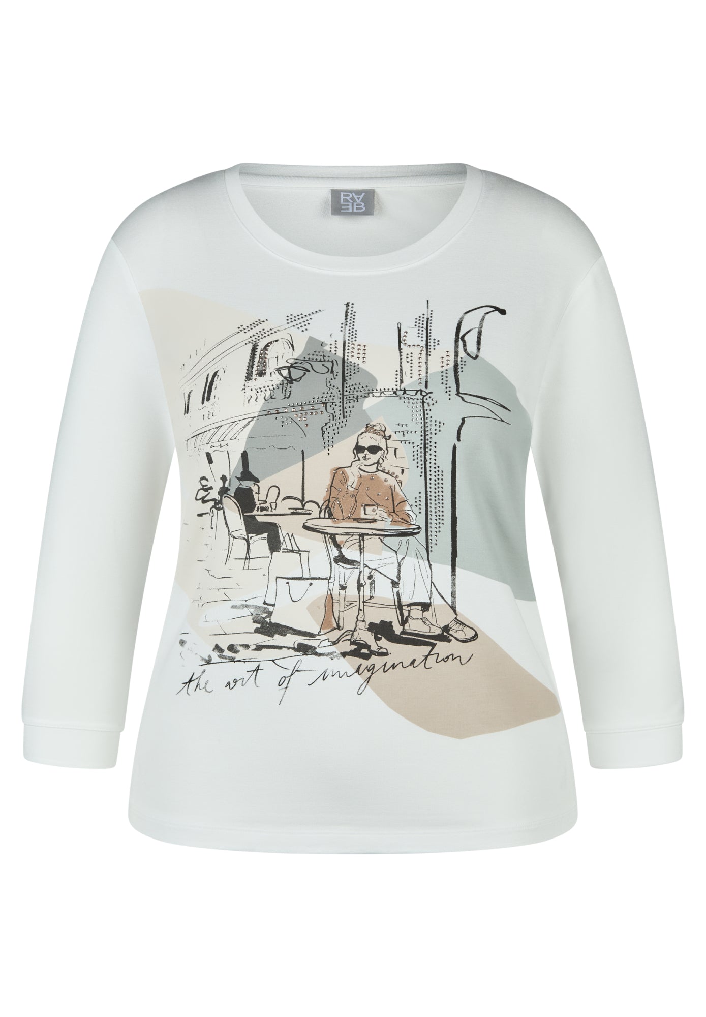 Rabe 3/4-Shirts weiß
