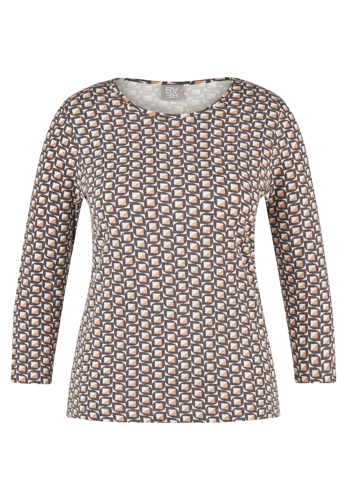 Rabe Langarmshirts braun