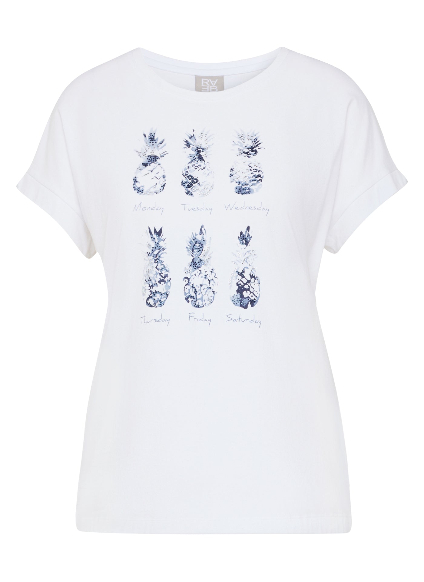 Rabe T-Shirts weiß