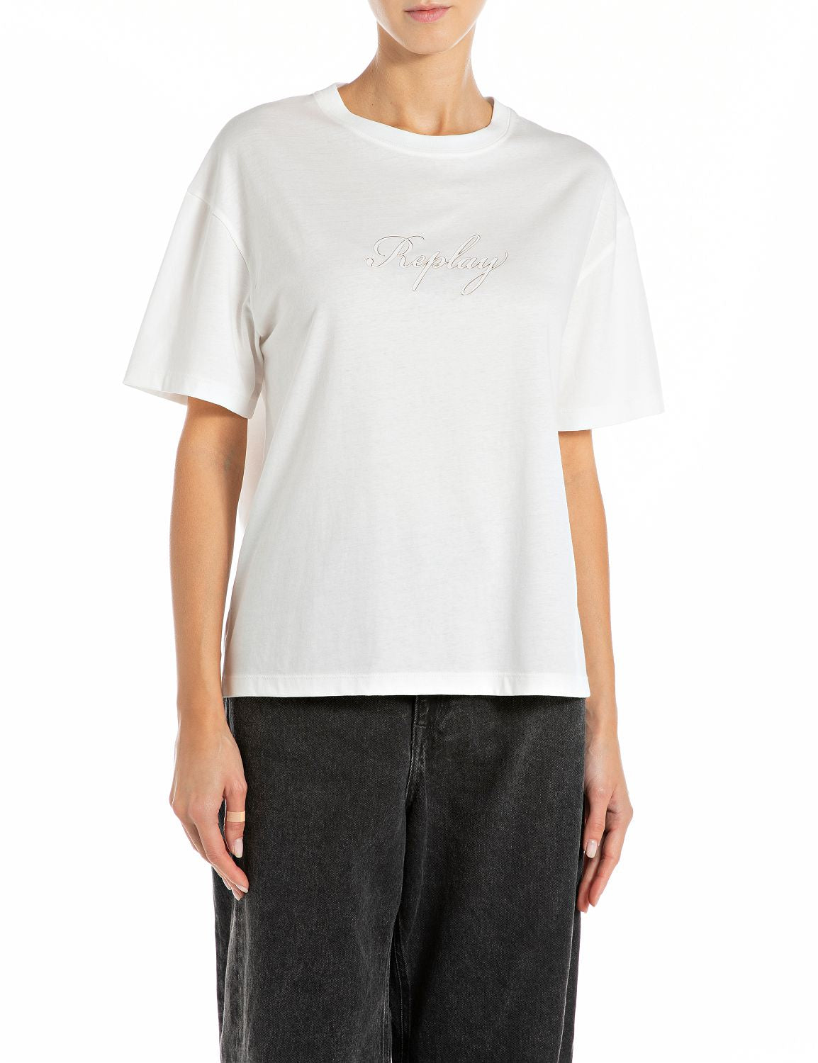 Replay T-Shirts weiß