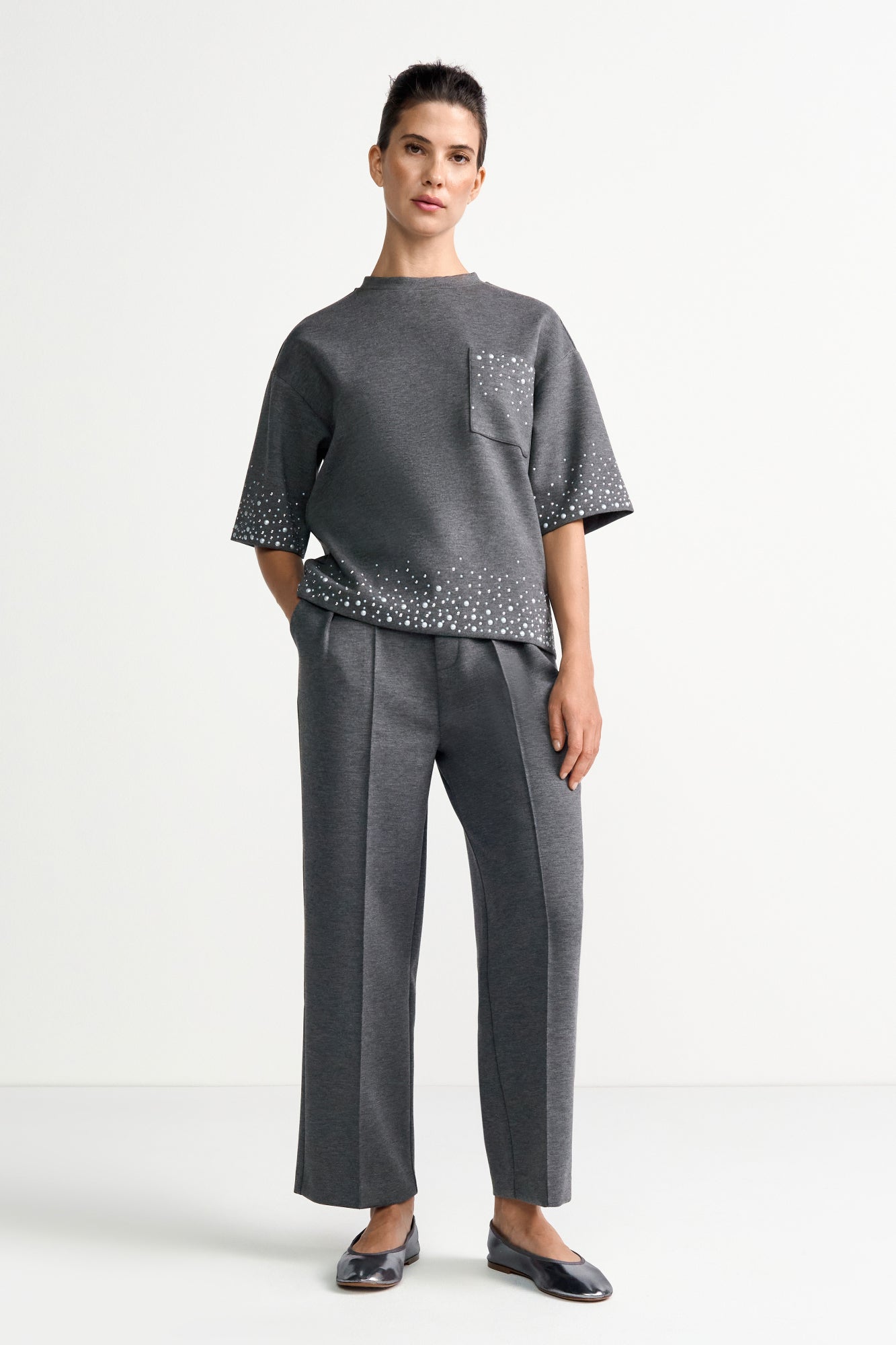 Rich & Royal Businesshosen  grau