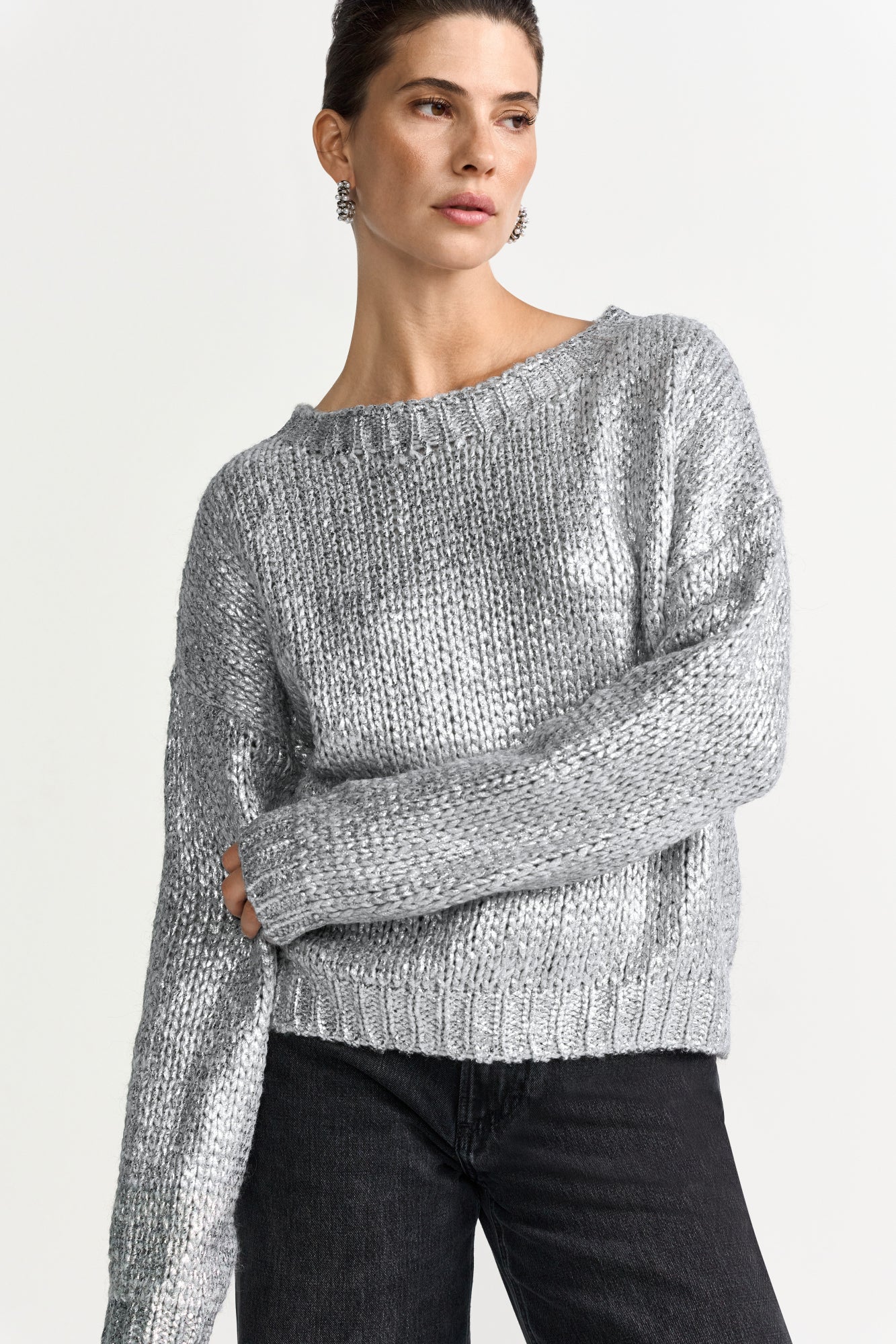 Rich & Royal Pullover silber