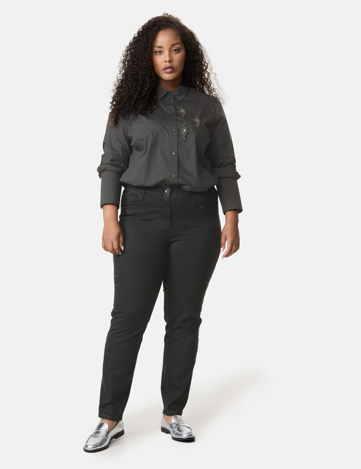 Samoon Jeans schwarz
