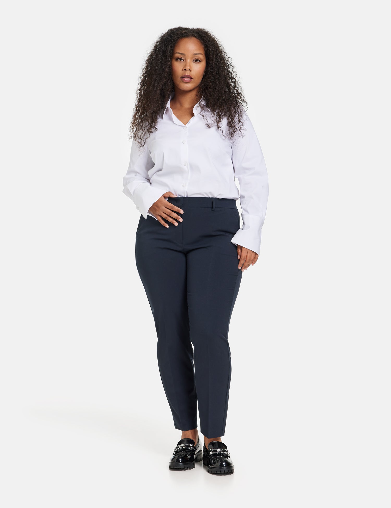 Samoon Businesshosen  dunkelblau