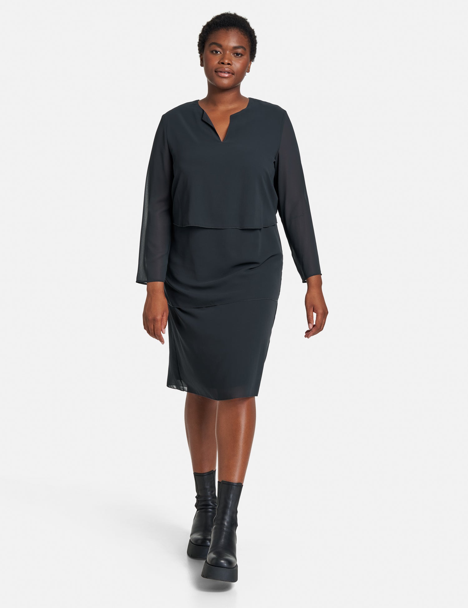 Samoon Cocktailkleider  dunkelblau