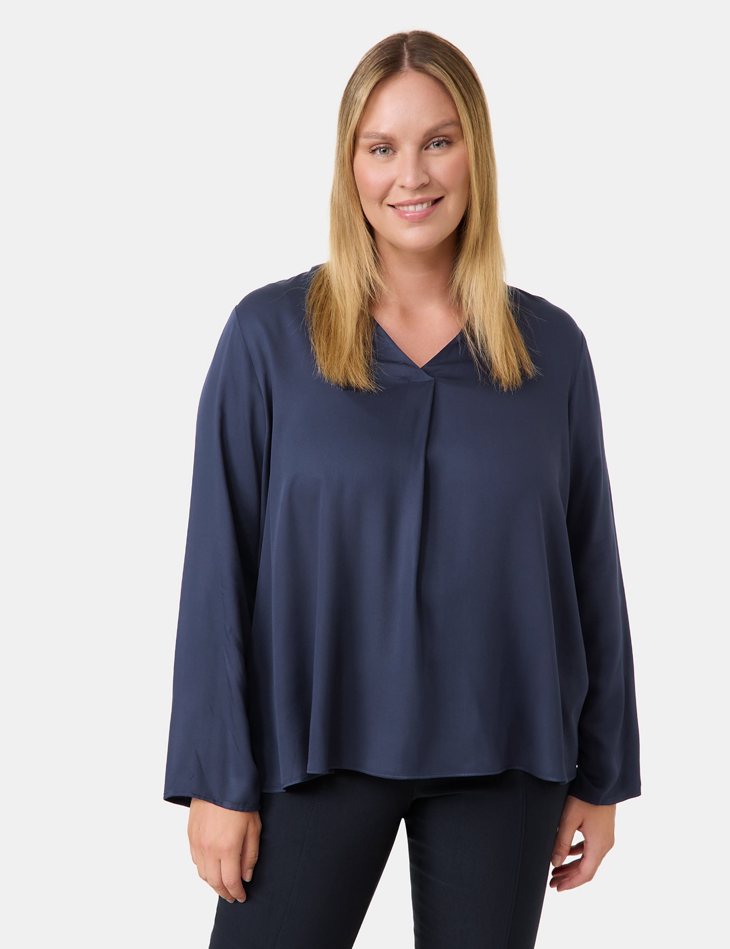 Samoon Blusen dunkelblau