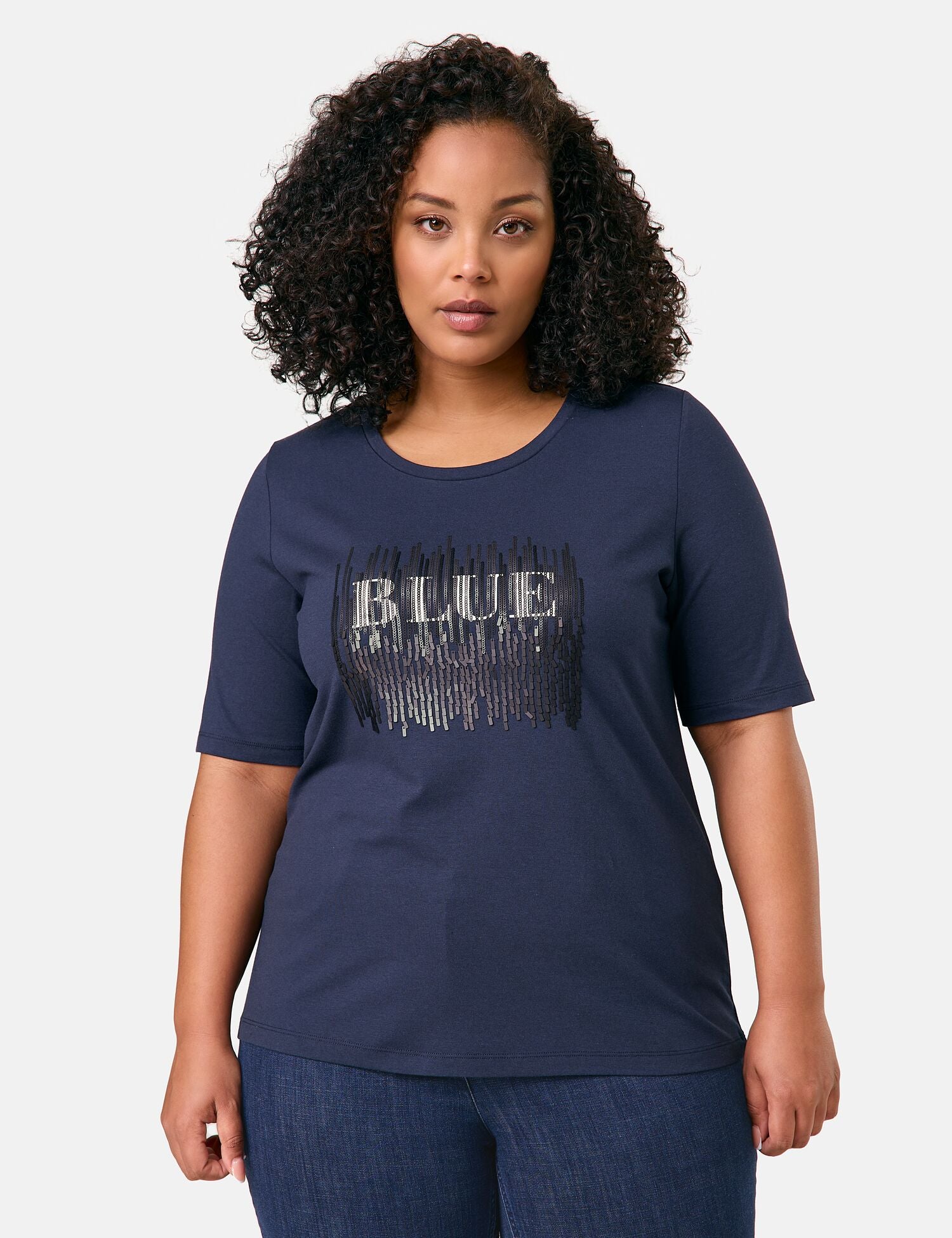 Samoon T-Shirts dunkelblau