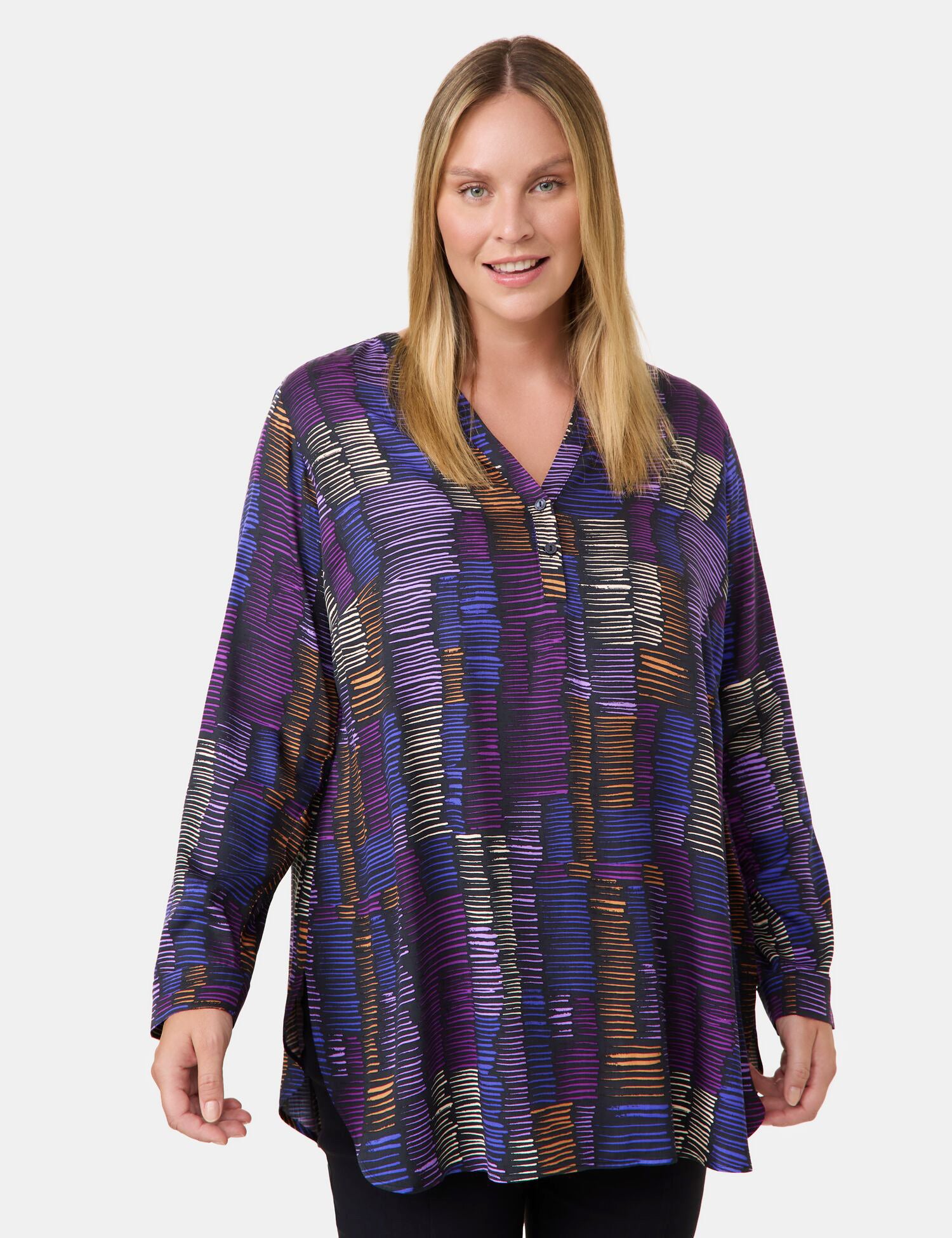 Samoon Blusen dunkelblau