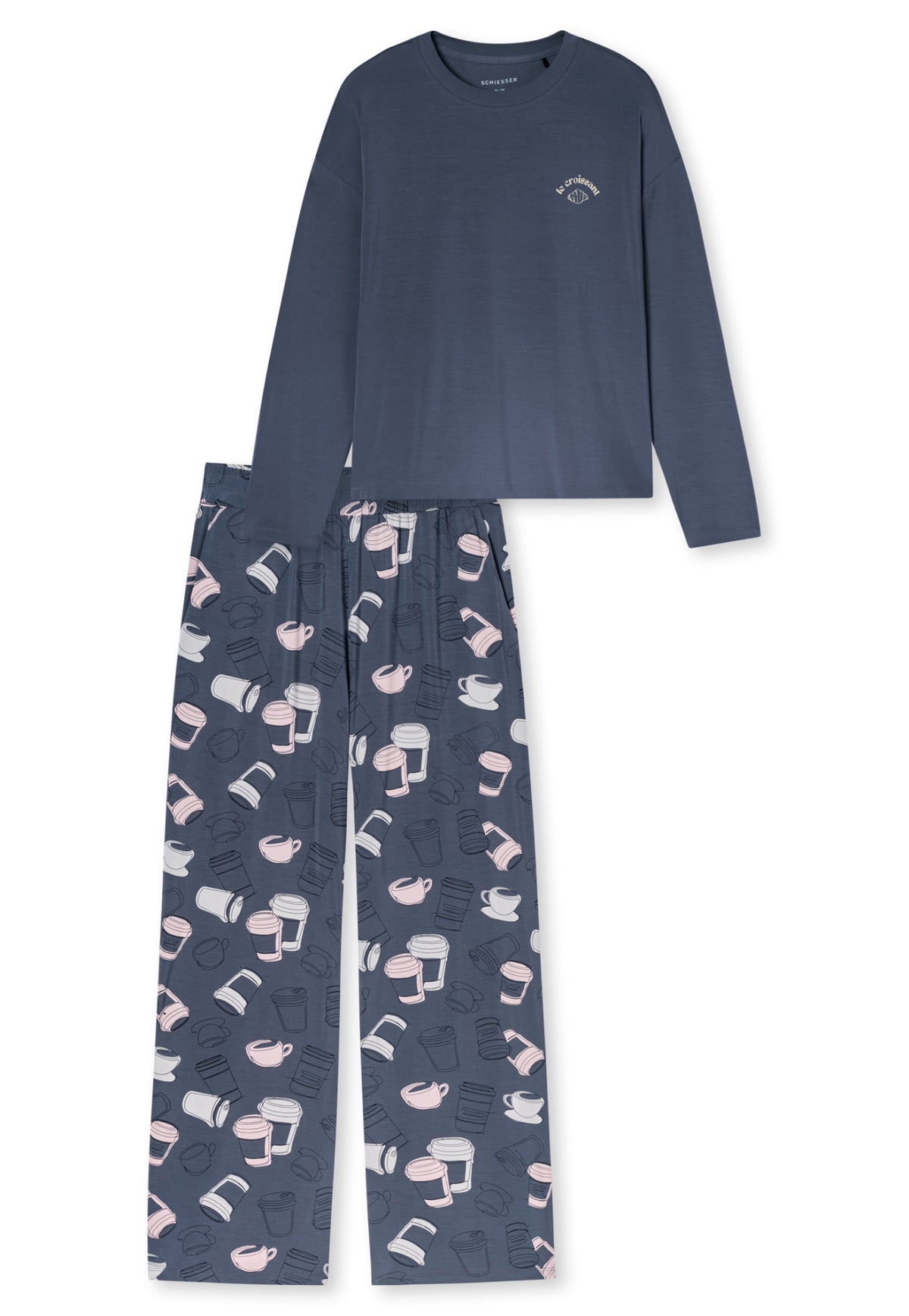 Schiesser Pyjama blau