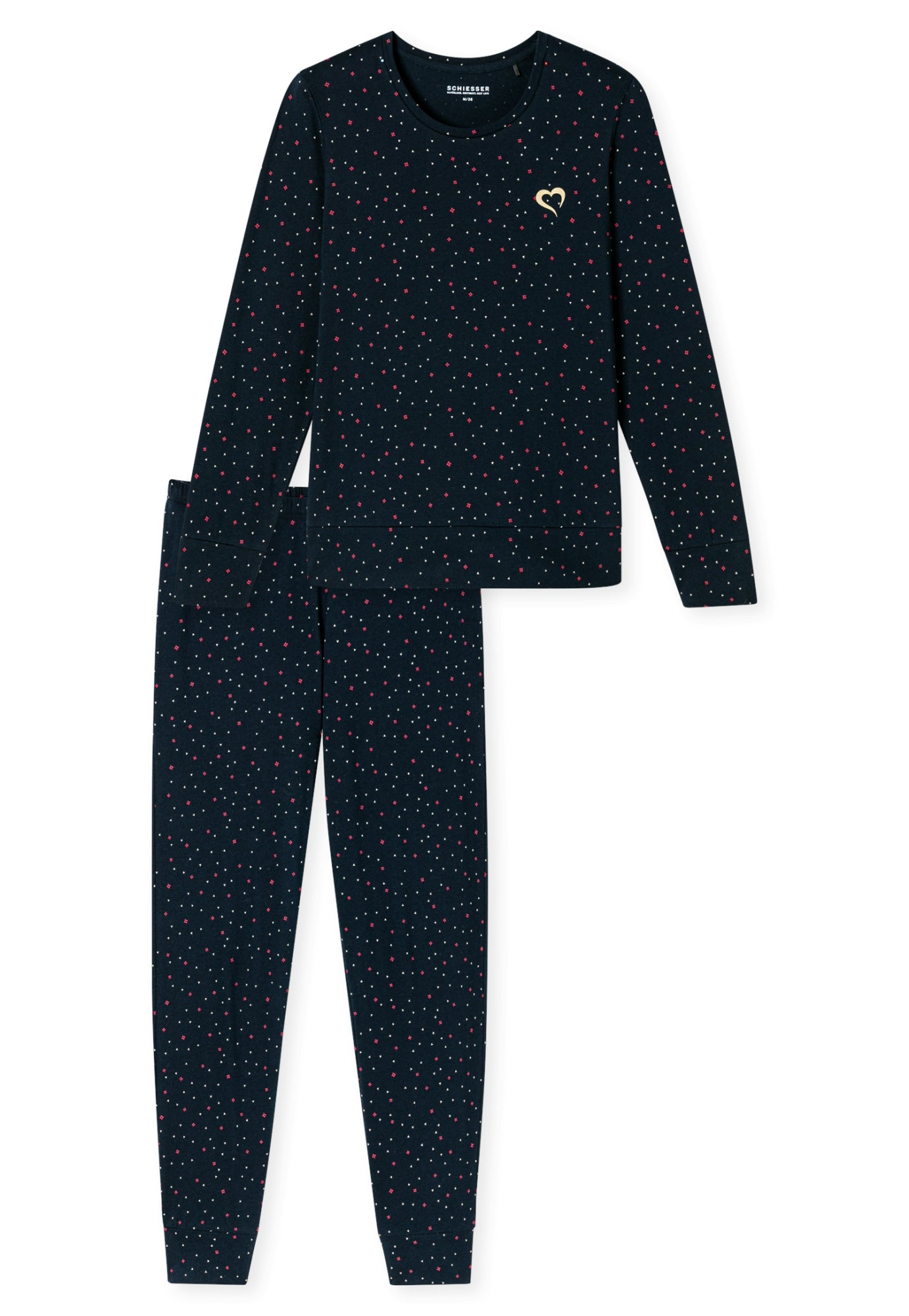 Schiesser Pyjama dunkelblau