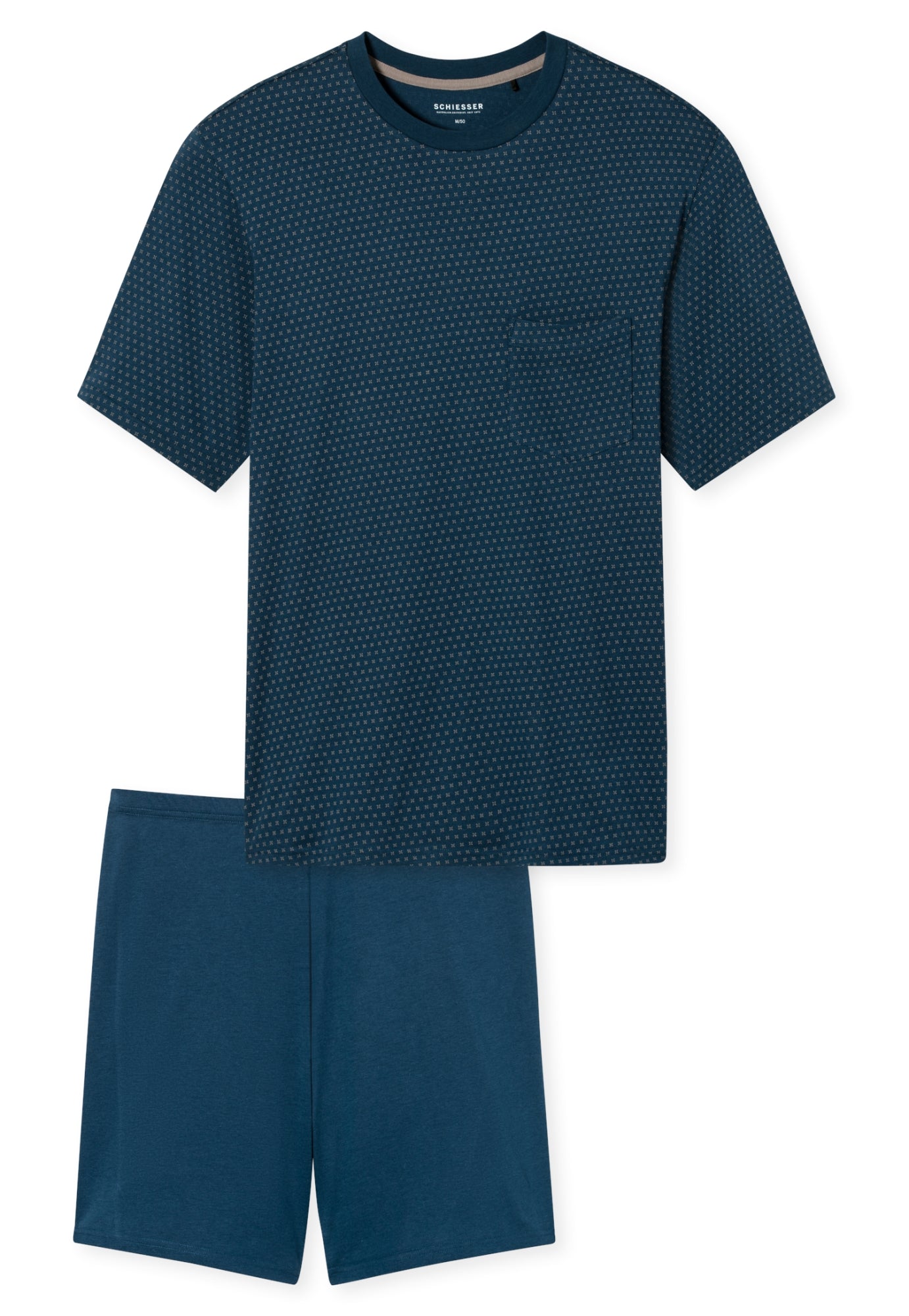 Schiesser Pyjamas dunkelblau