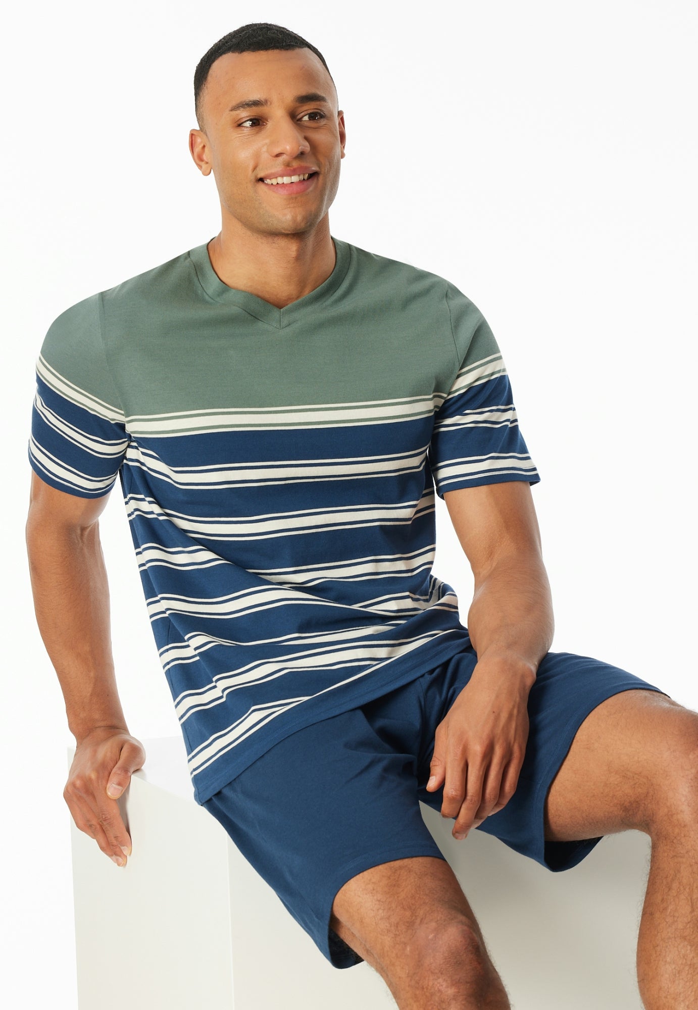 Schiesser Schlafanzüge  blau