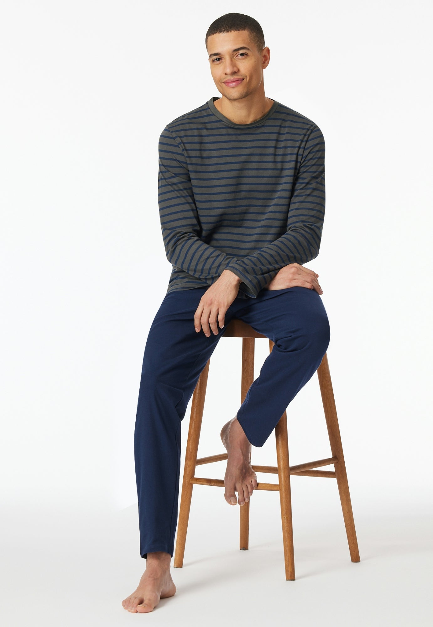 Schiesser Nachtwäsche  grau