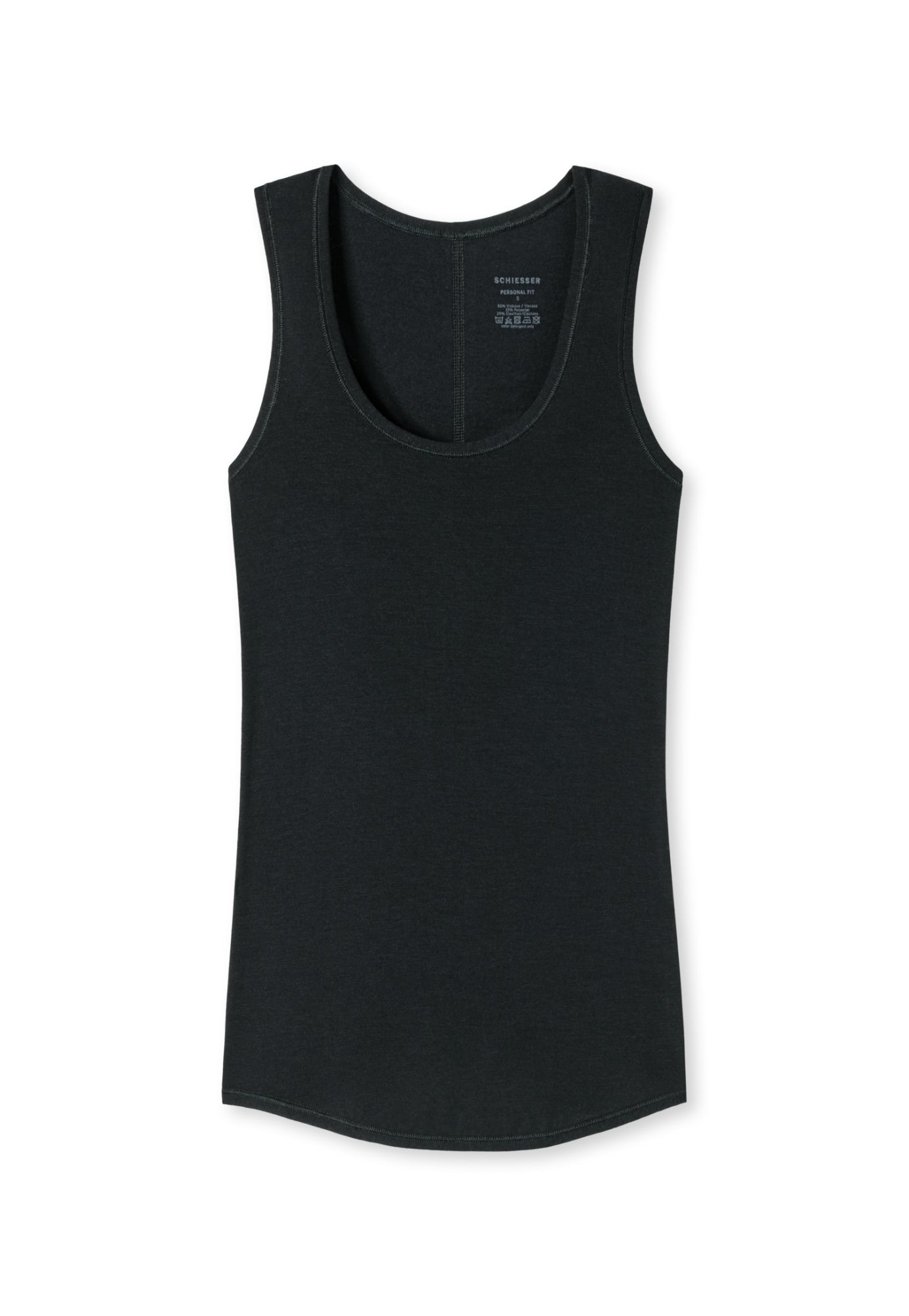 Schiesser Unterhemden schwarz