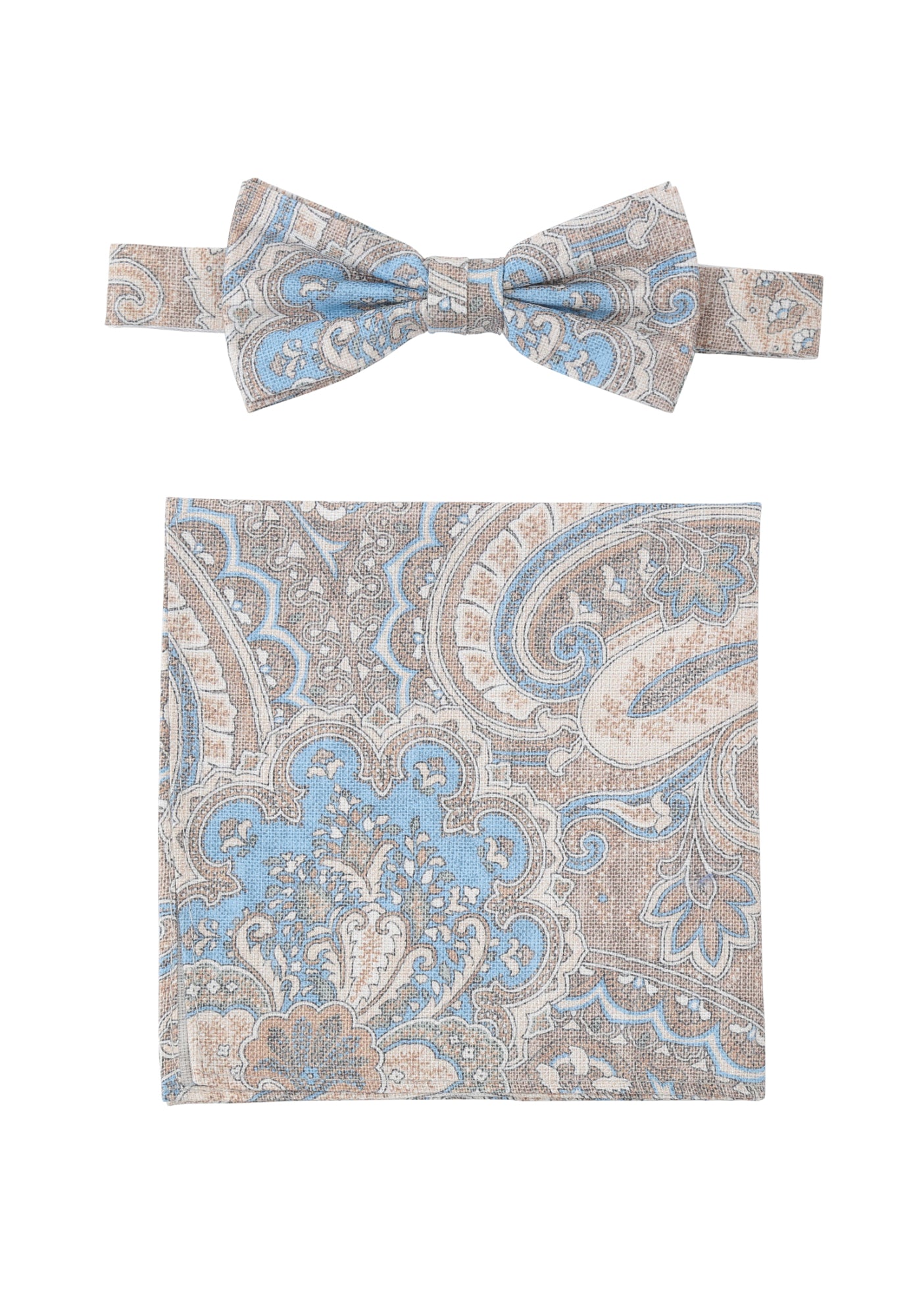 Seidenfalter Krawatten, Fliegen beige