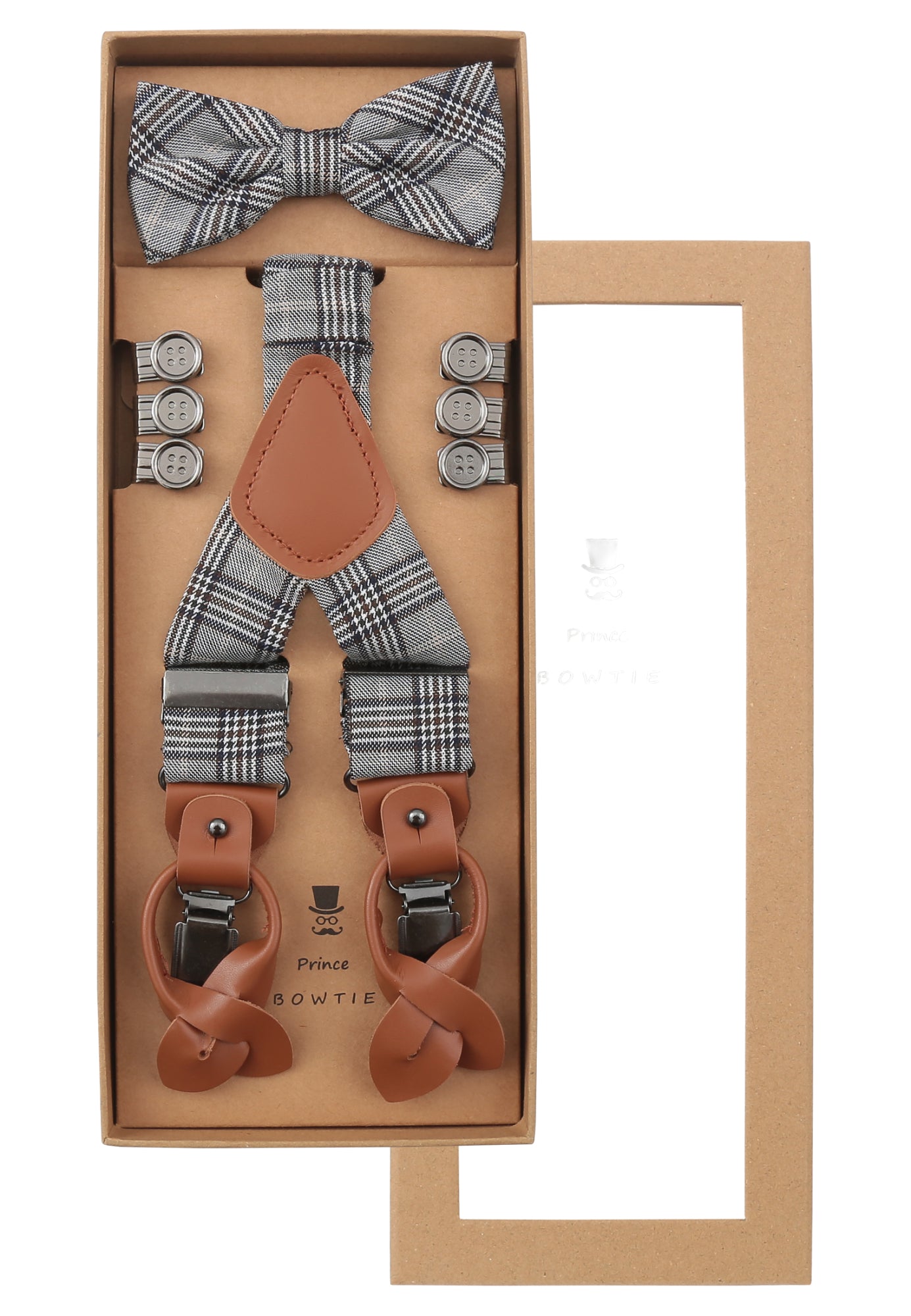 Seidenfalter Krawatten, Fliegen  grau