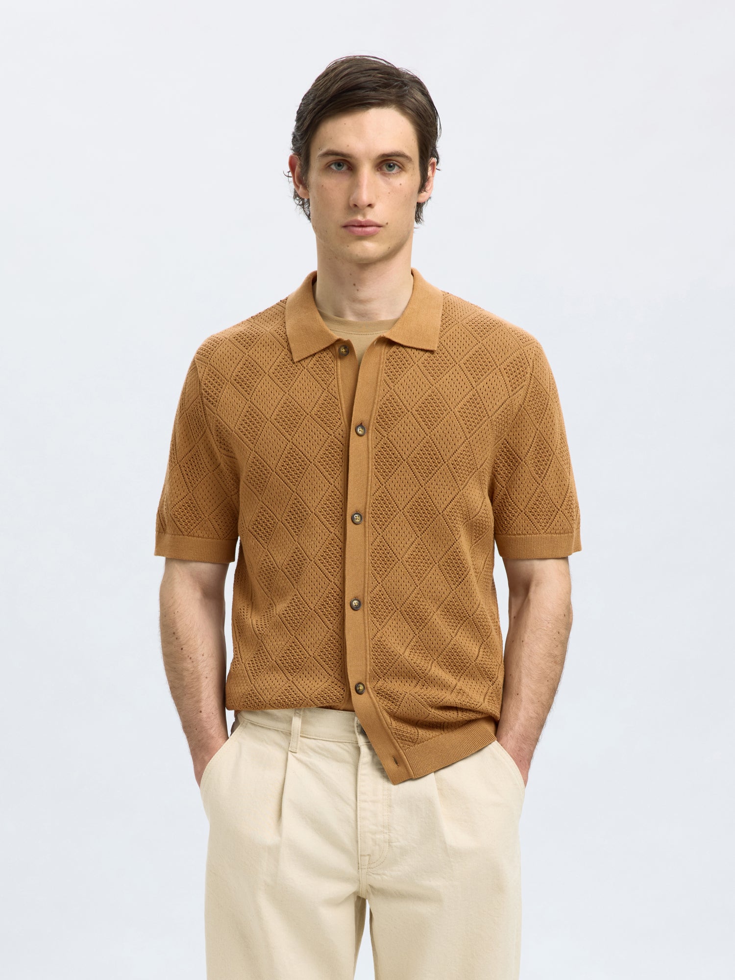 Selected Hemden braun