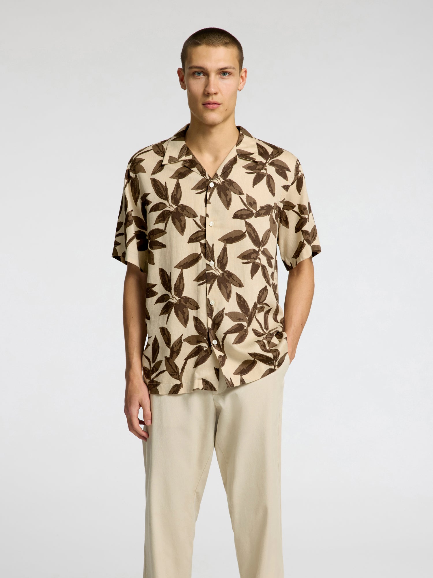 Selected Hemden  creme