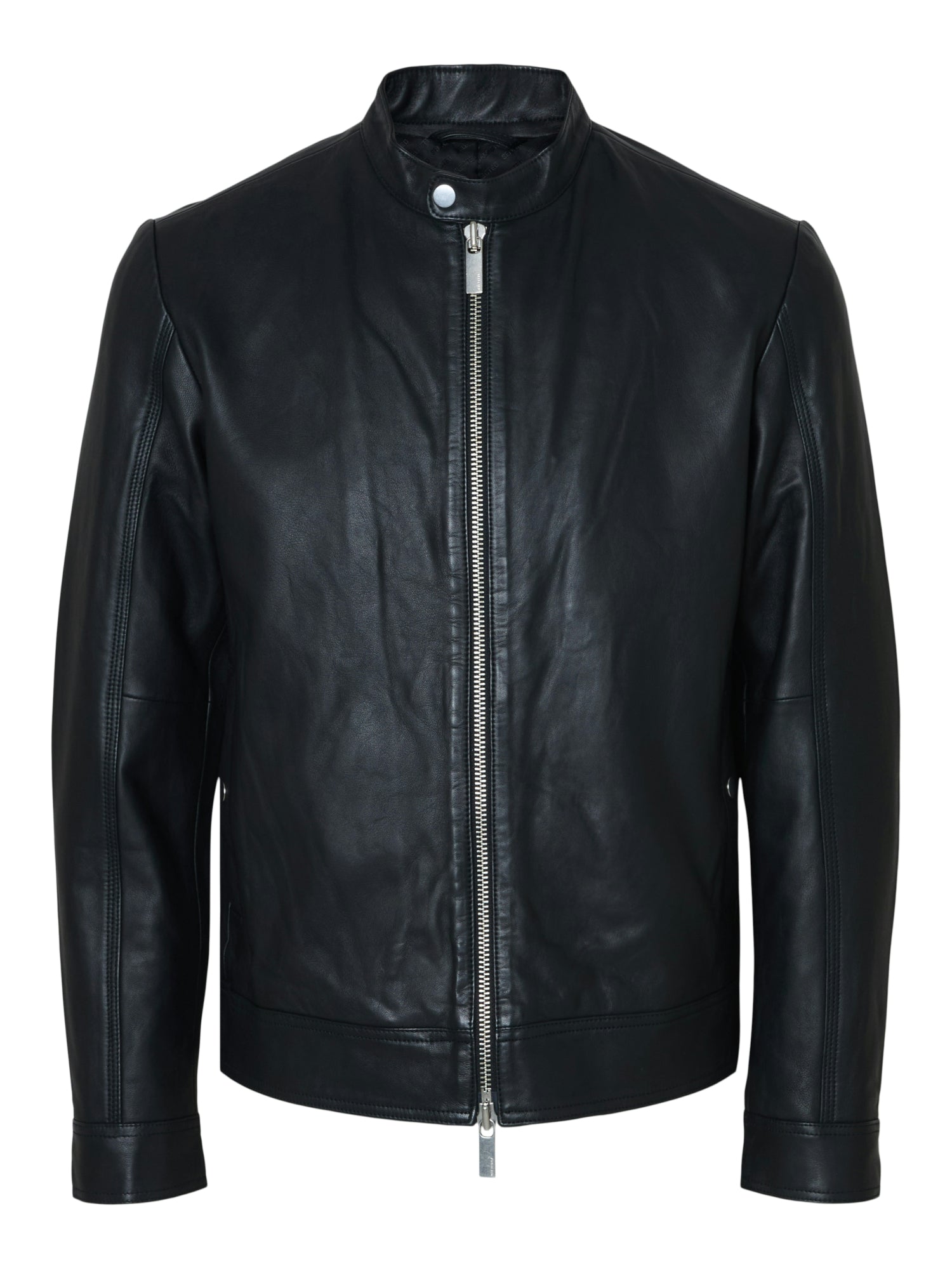 Selected Lederjacken schwarz