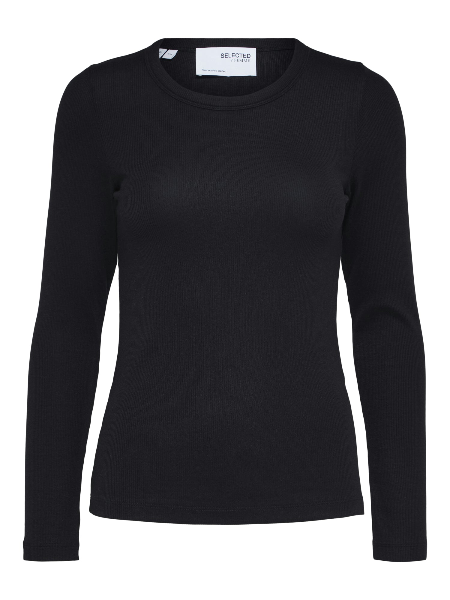 Selected femme Langarmshirts schwarz