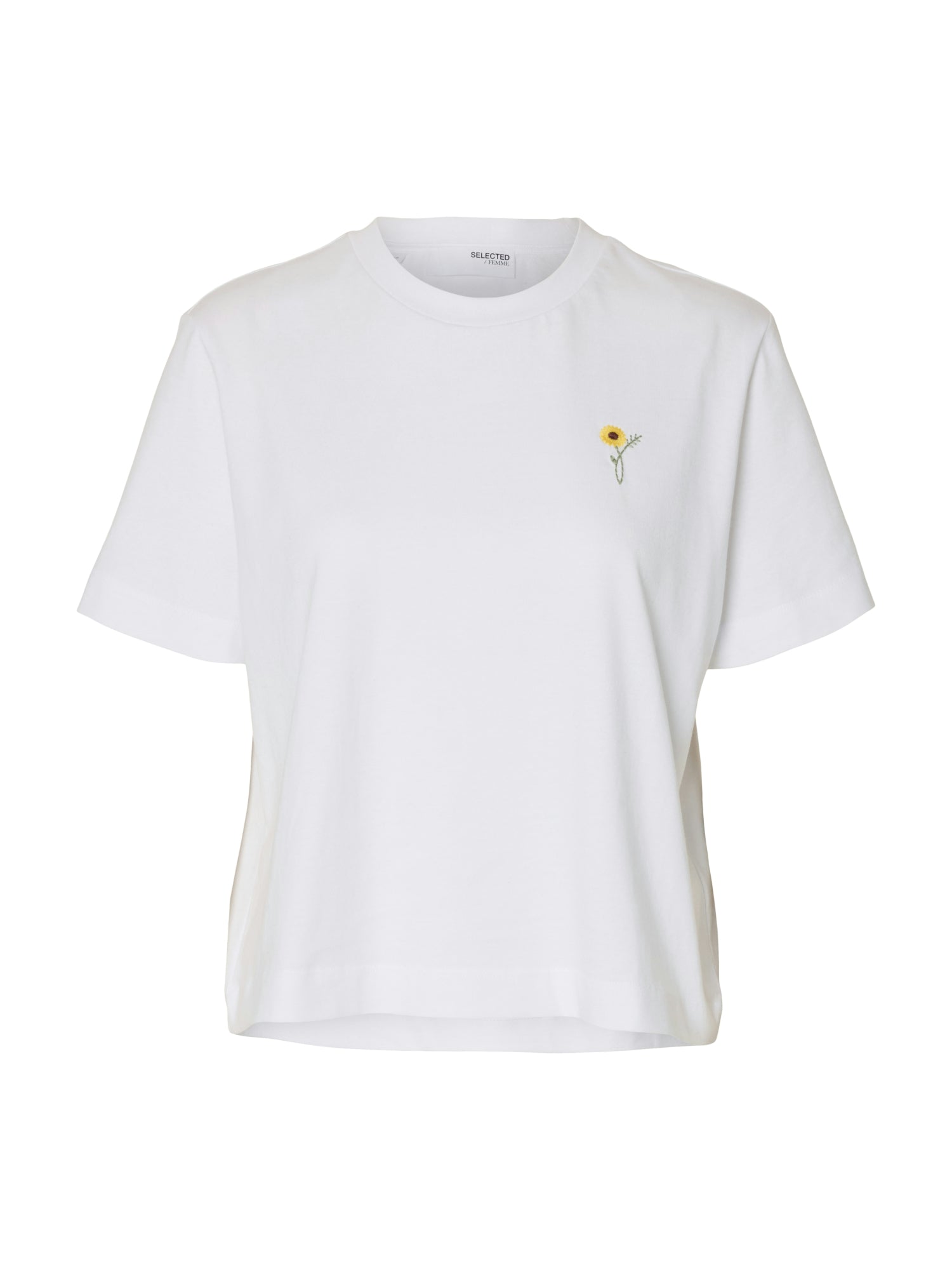 Selected femme T-Shirts  weiß