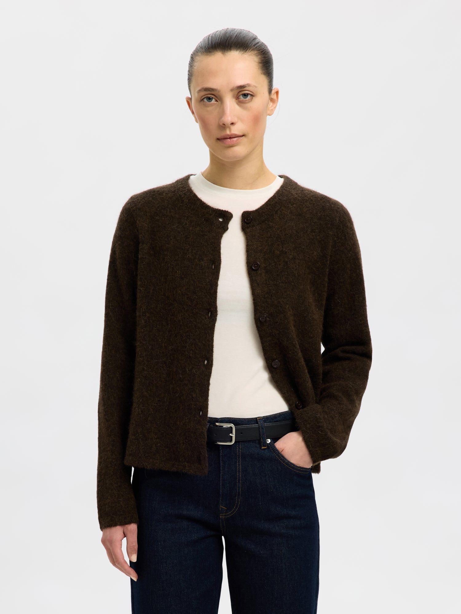 Selected femme Strickjacken braun